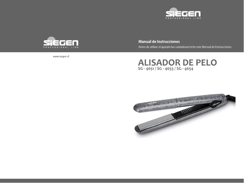 Image de la première page du manuel de l'appareil SG-4651