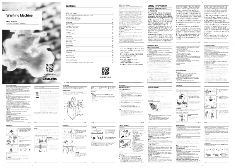 Image de la première page du manuel de l'appareil WA75A4022FF