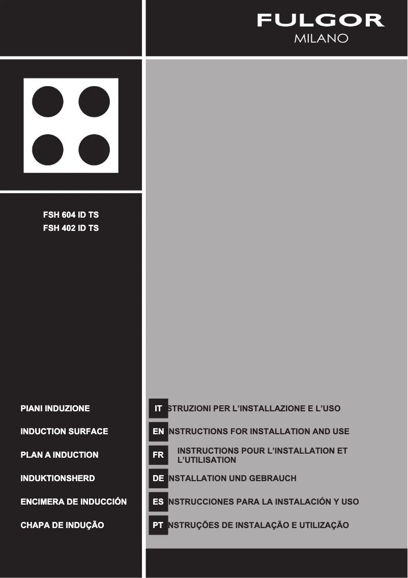 Image de la première page du manuel de l'appareil FSH 402 ID TS WH