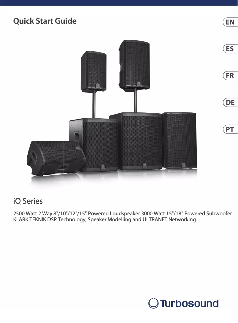 Page n°1 - Manuel utilisateur Turbosound iQ10