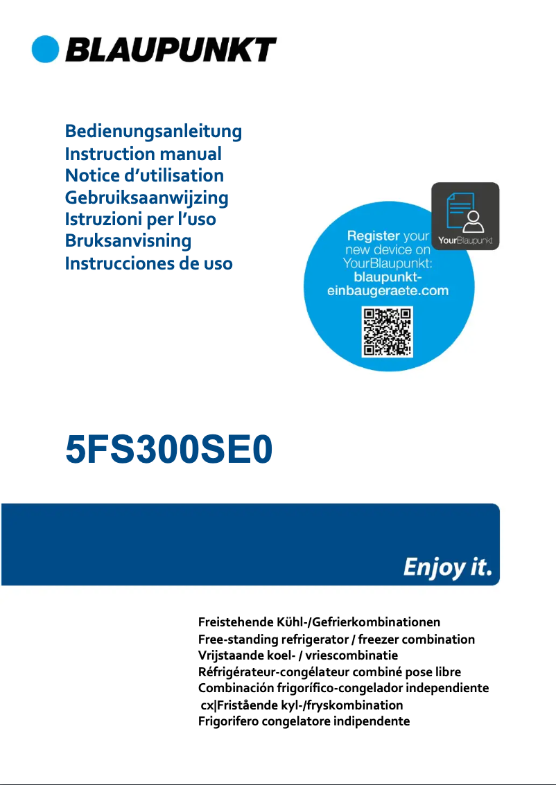 Page 1 de la notice Guide d'installation Blaupunkt 5FS300SE0