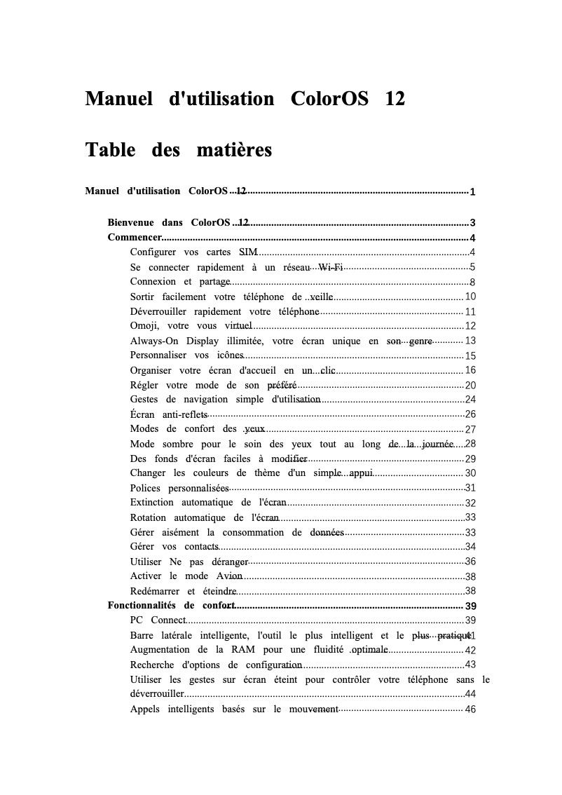 Página 1 del manual Manual de usuario Oppo Reno 8 Lite 5G