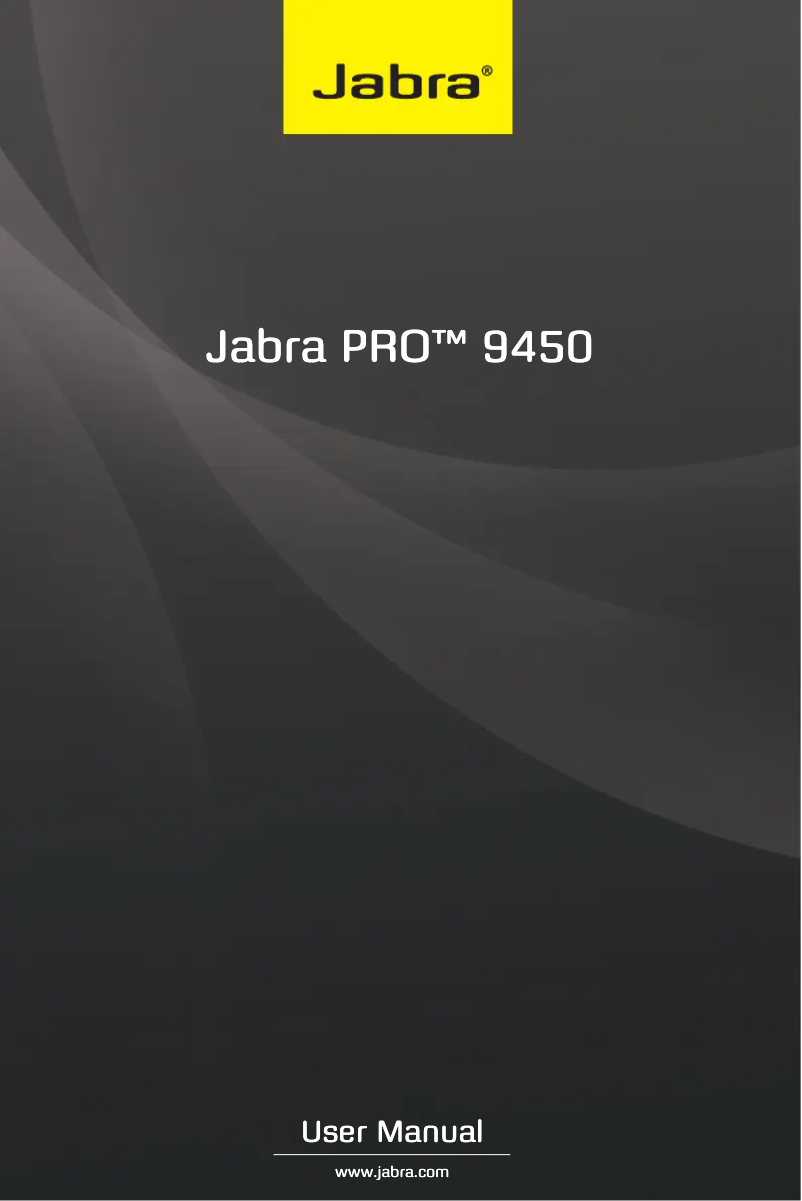 Page n°1 - Manuel utilisateur Jabra PRO 9450 EMEA