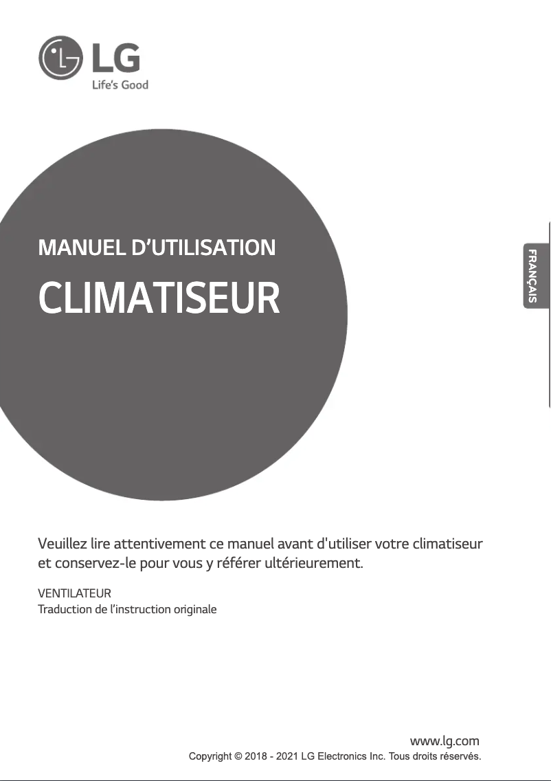 Página 1 del manual Manual de usuario LG LZ-H100GXH4