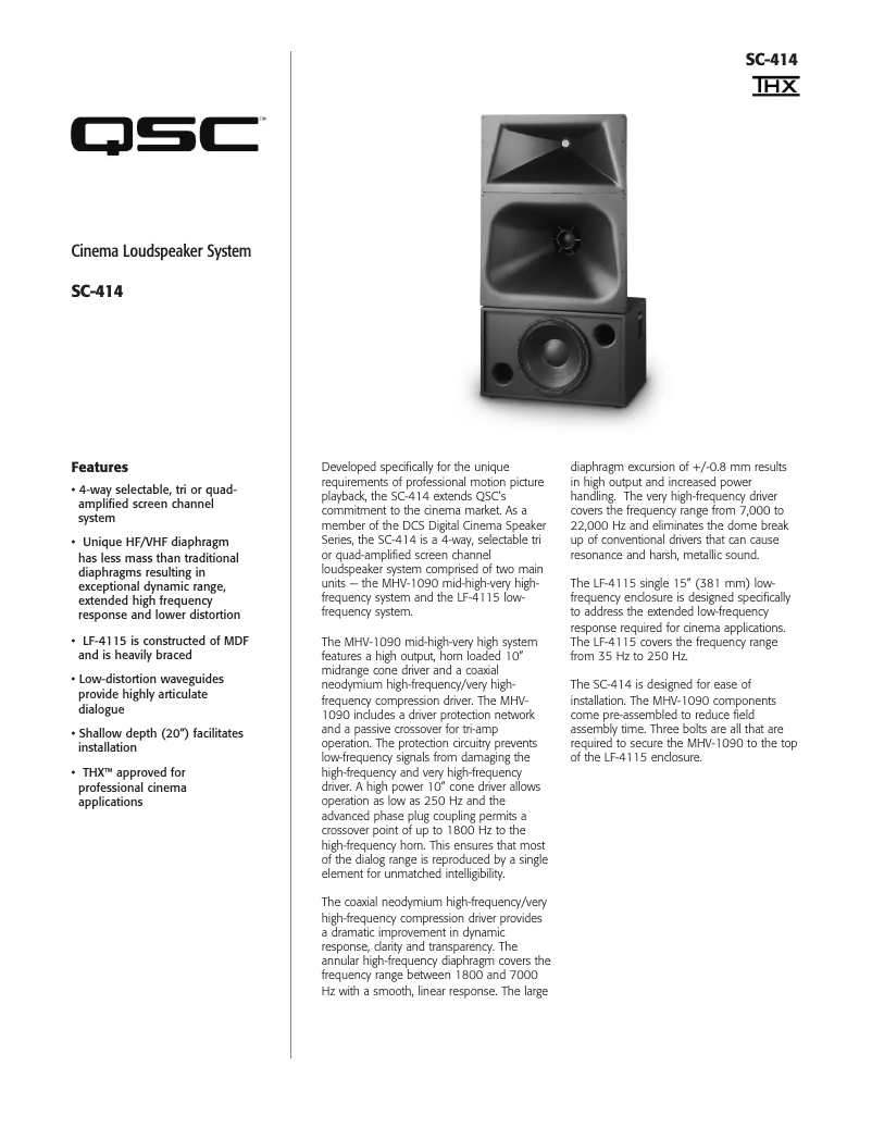 Image de la première page du manuel de l'appareil SC-414