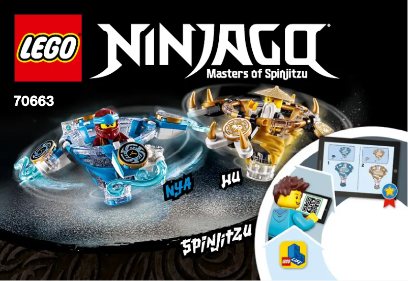 Page 1 de la notice Manuel utilisateur Lego Ninjago 70663