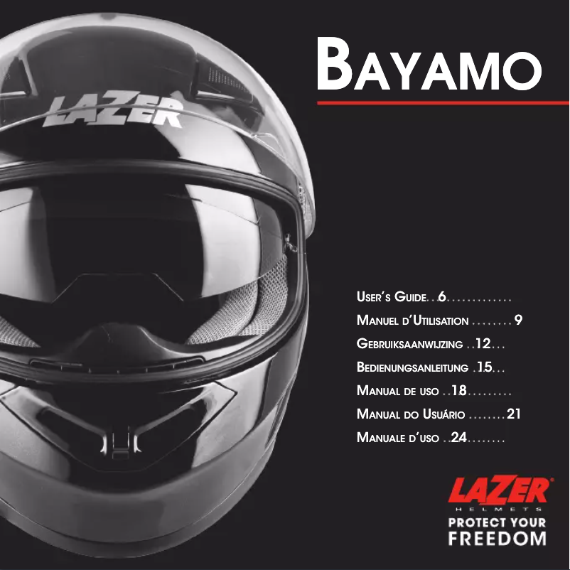 Page n°1 - Manuel utilisateur Lazer Bayamo