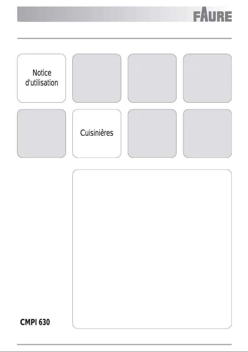 Page n°1 - Manuel utilisateur Faure CMPI630S