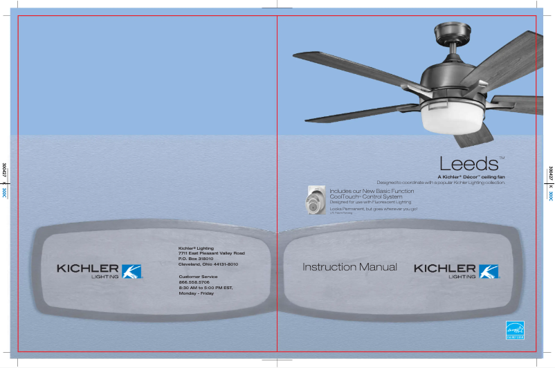 Page n°1 - Manuel utilisateur Kichler Leeds