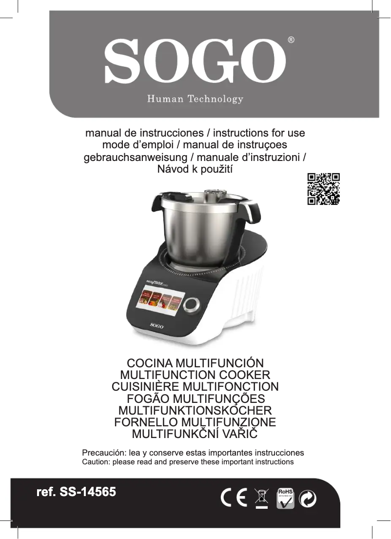 Page 1 de la notice Manuel utilisateur Sogo SS-14565