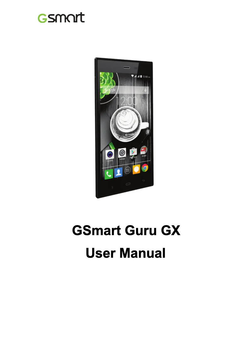 Page n°1 - Manuel utilisateur GSmart Guru GX