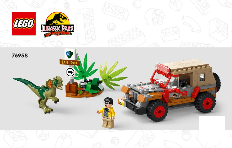 Imagen de la primera página del manual del dispositivo Jurassic World 76958