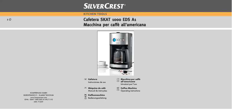 Page 1 de la notice Manuel utilisateur SilverCrest SKAT 1000 EDS A1