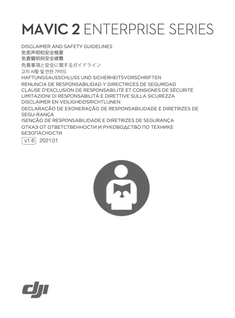 Page 1 de la notice Instructions de sécurité DJI Mavic 2 Enterprise Advanced