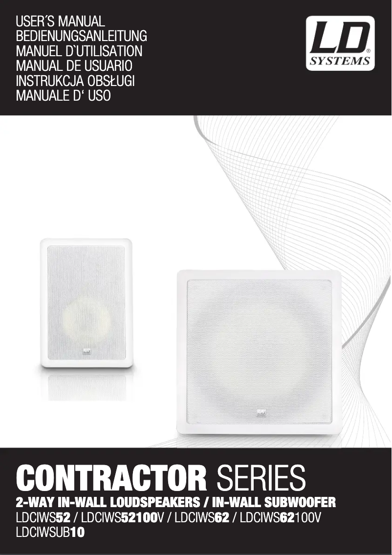 Página 1 del manual Manual de usuario LD Systems CIWS 62