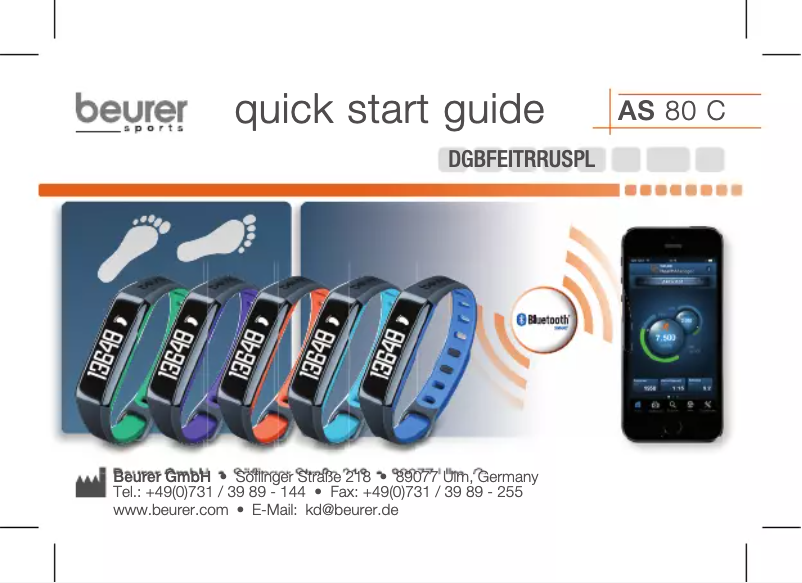 Image de la première page du manuel de l'appareil AS 80 C