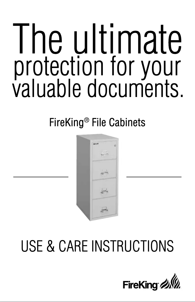 Page n°1 - Manuel utilisateur FireKing 2-1825-C