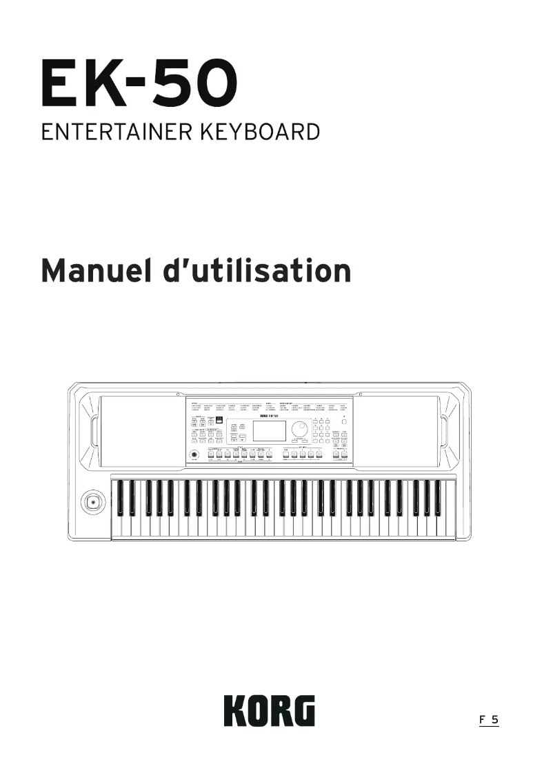 Image de la première page du manuel de l'appareil EK-50