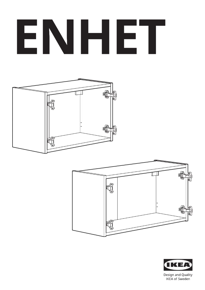 Image de la première page du manuel de l'appareil ENHET 805.144.87