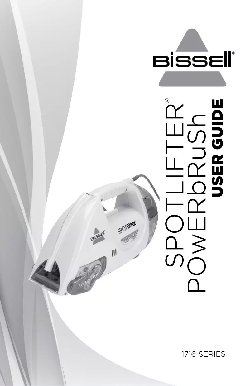 Page 1 de la notice Manuel utilisateur Bissell 1716