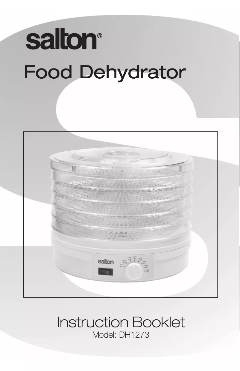Page 1 de la notice Manuel utilisateur Salton DH1273
