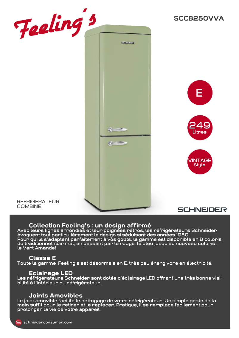 Image de la première page du manuel de l'appareil SCCB250VVA