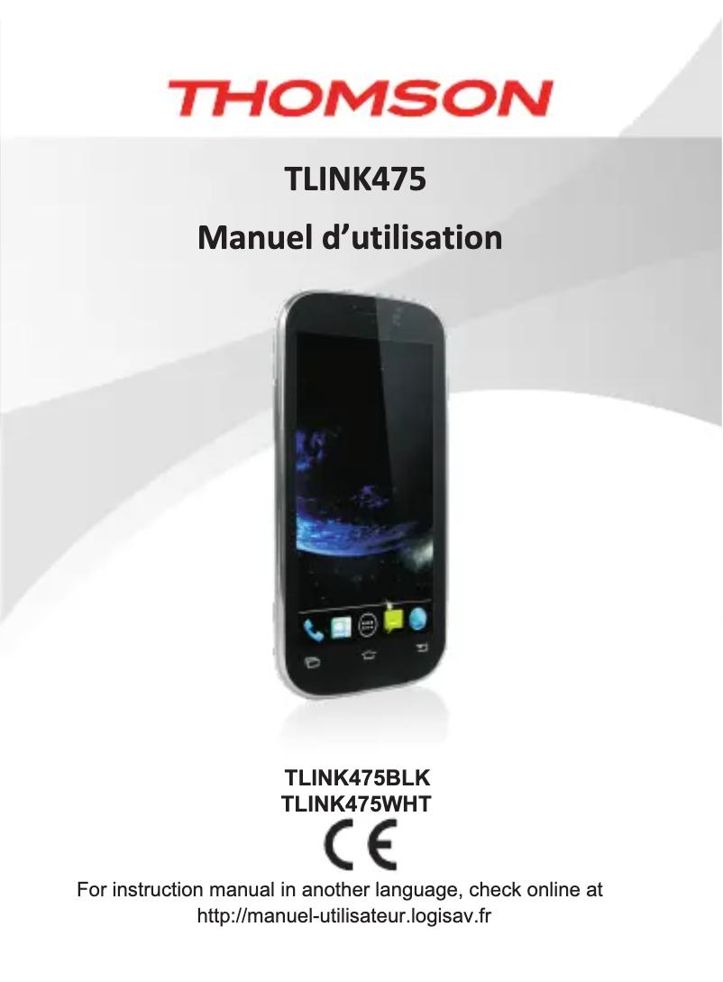 Page n°1 - Manuel utilisateur Thomson TLINK475