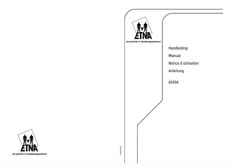 Image de la première page du manuel de l'appareil A500