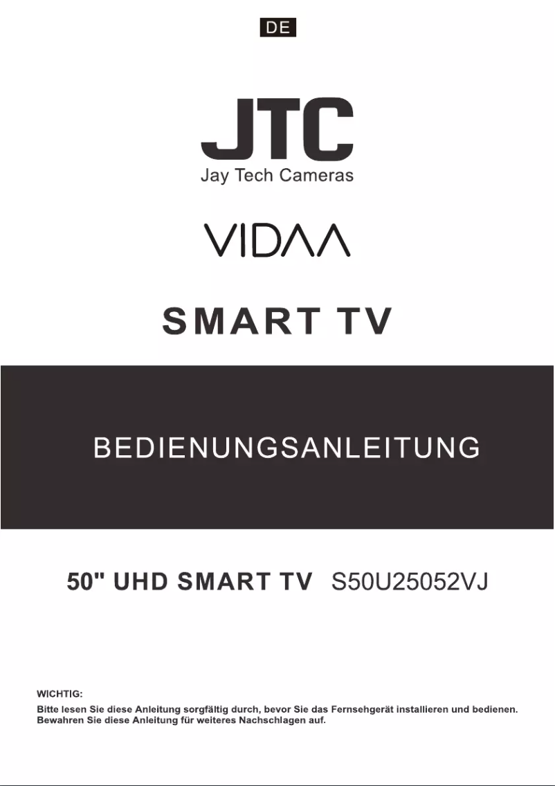 Page 1 de la notice Manuel utilisateur Jay-Tech S50U25052VJ