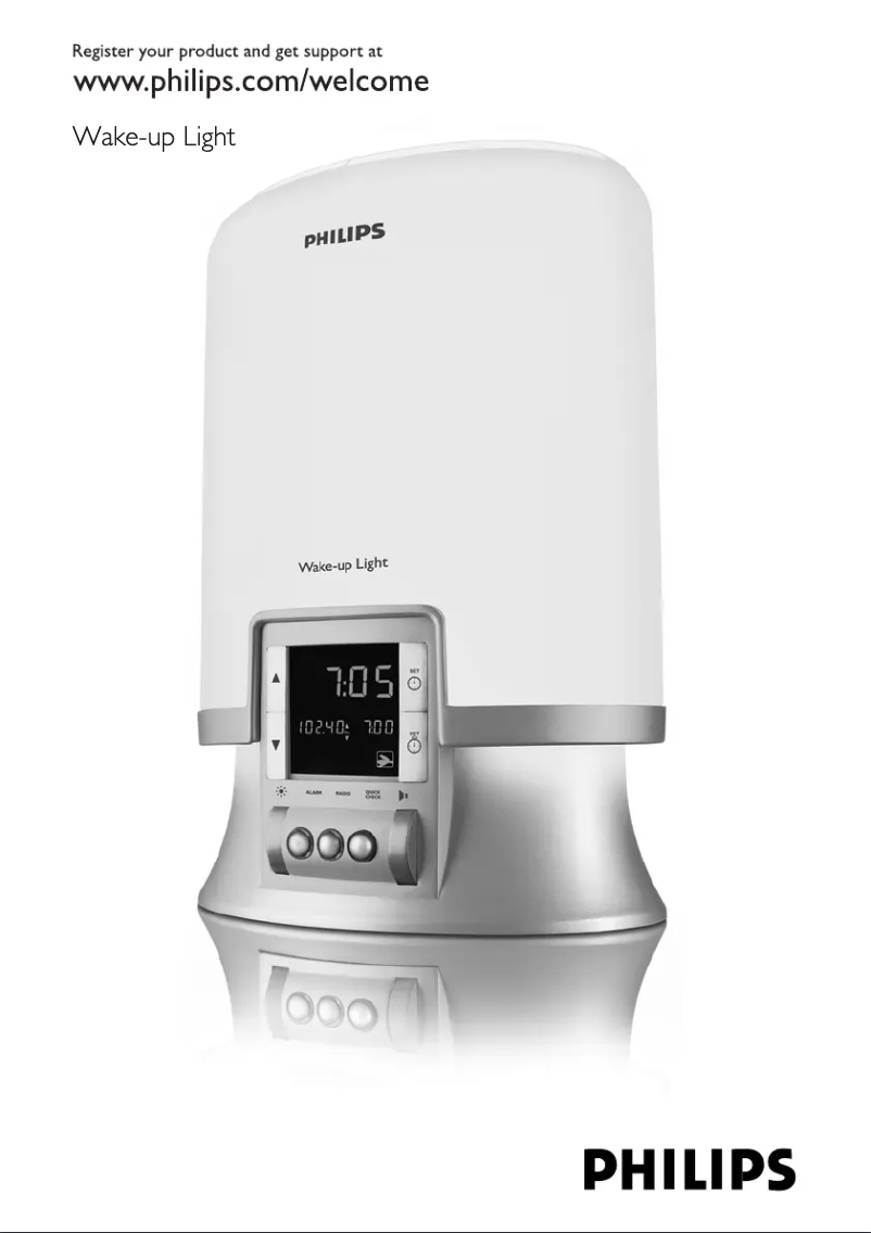 Página 1 del manual Manual de usuario Philips Wake-up Light HF3462