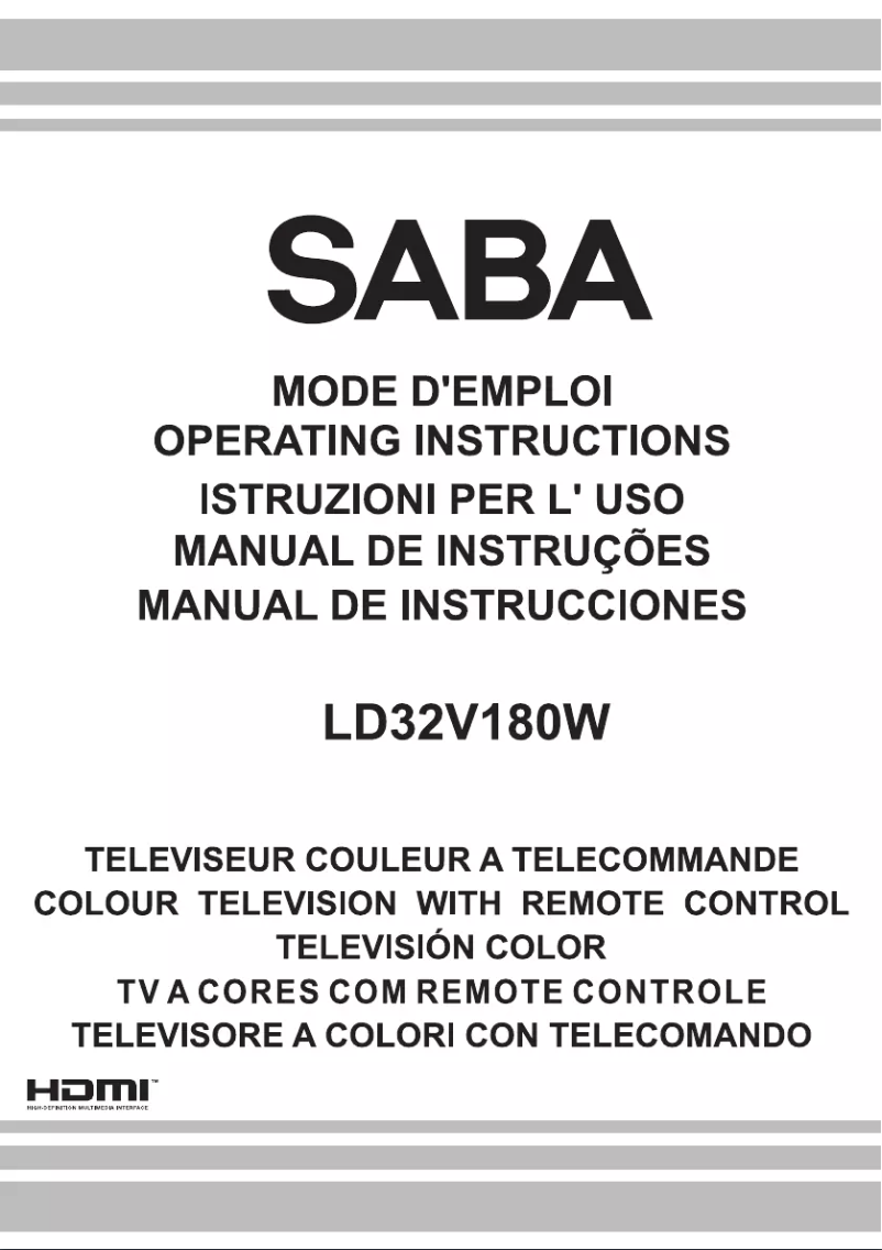 Image de la première page du manuel de l'appareil LD32V180W