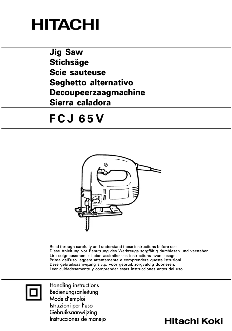 Page n°1 - Manuel utilisateur Hitachi FCJ 65V
