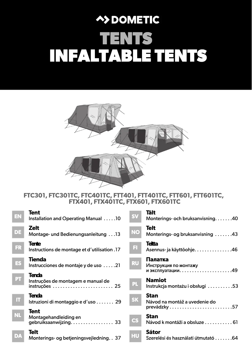 Página 1 del manual Manual de usuario Dometic Boracay FTC 301 AIR