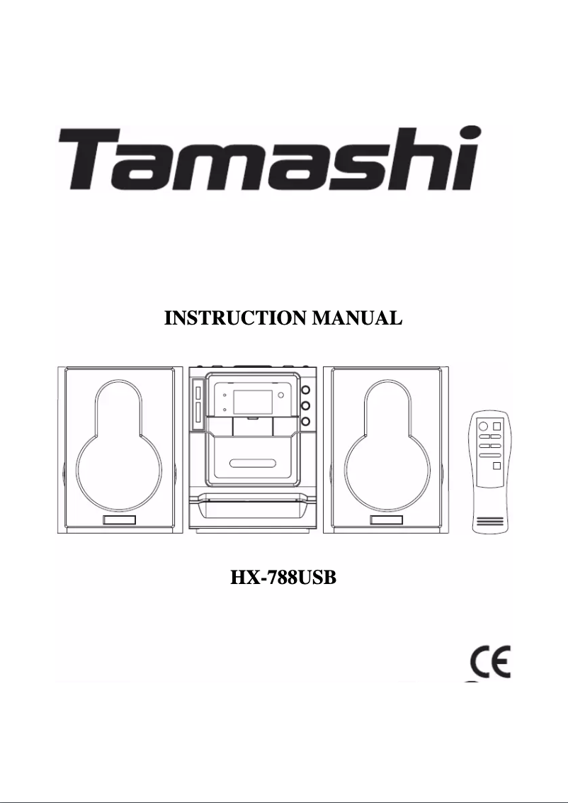 Page 1 de la notice Manuel utilisateur Tamashi HX-788USB