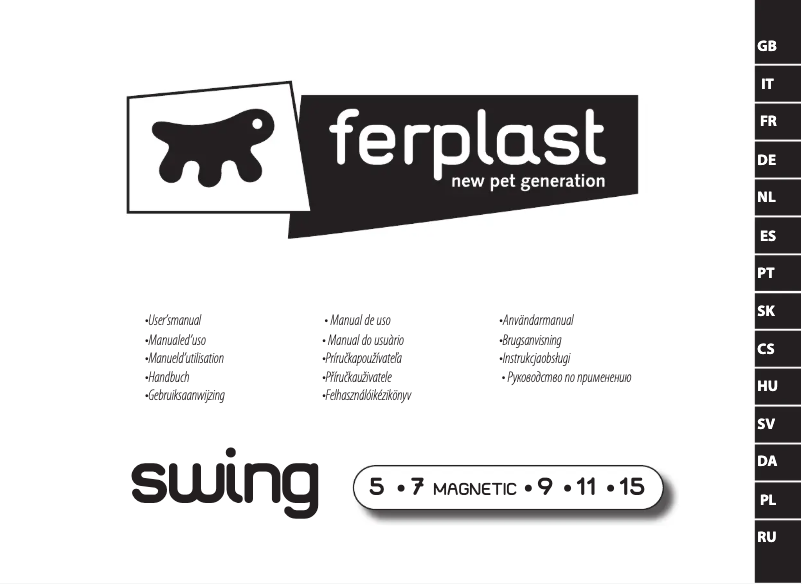 Page 1 de la notice Manuel utilisateur Ferplast Swing 15