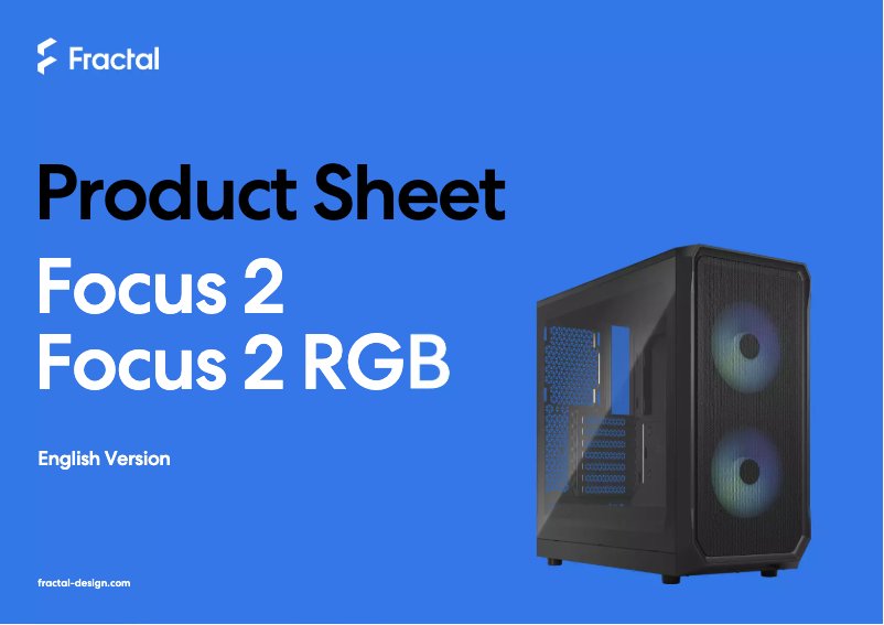 Página 1 del manual Ficha técnica Fractal Design Focus 2
