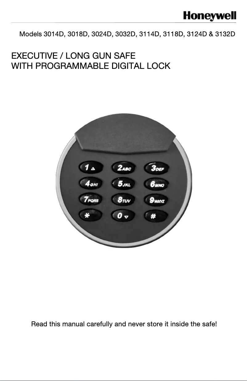 Page 1 de la notice Manuel utilisateur Honeywell 3018D