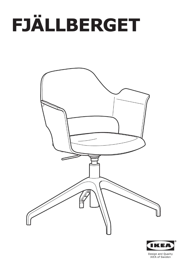 Page 1 de la notice Manuel utilisateur Ikea FJÄLLBERGET 004.852.43