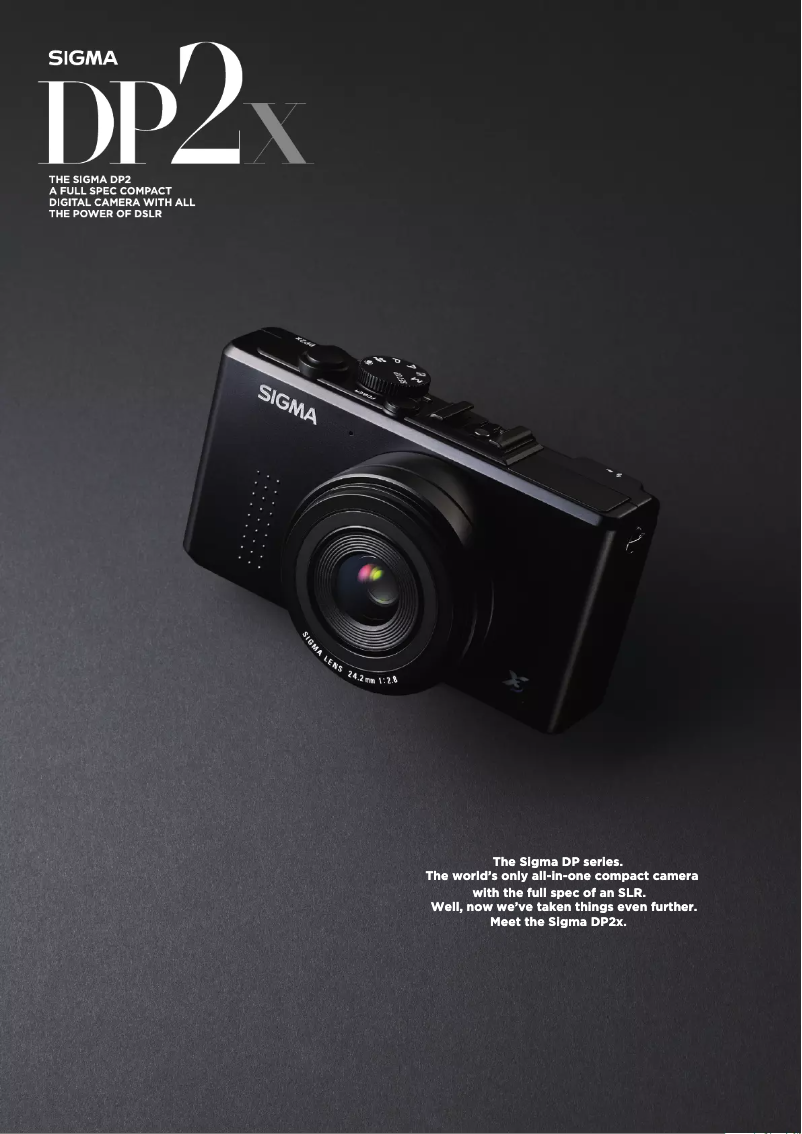 Page 1 de la notice Brochure Sigma DP2X