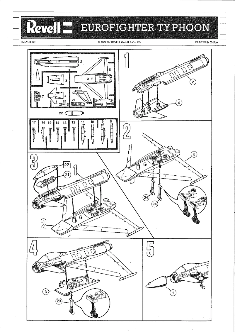 Page 1 de la notice Manuel utilisateur Revell Eurofighter