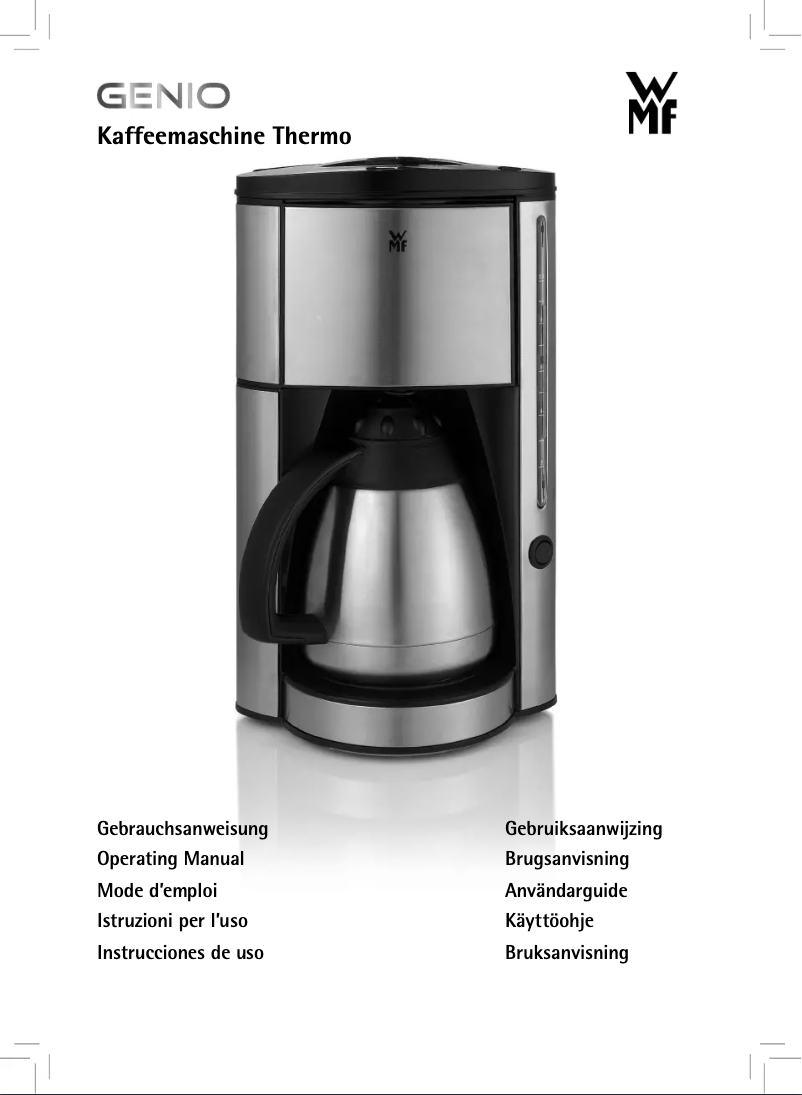 Page n°1 - Manuel utilisateur WMF Genio Thermo