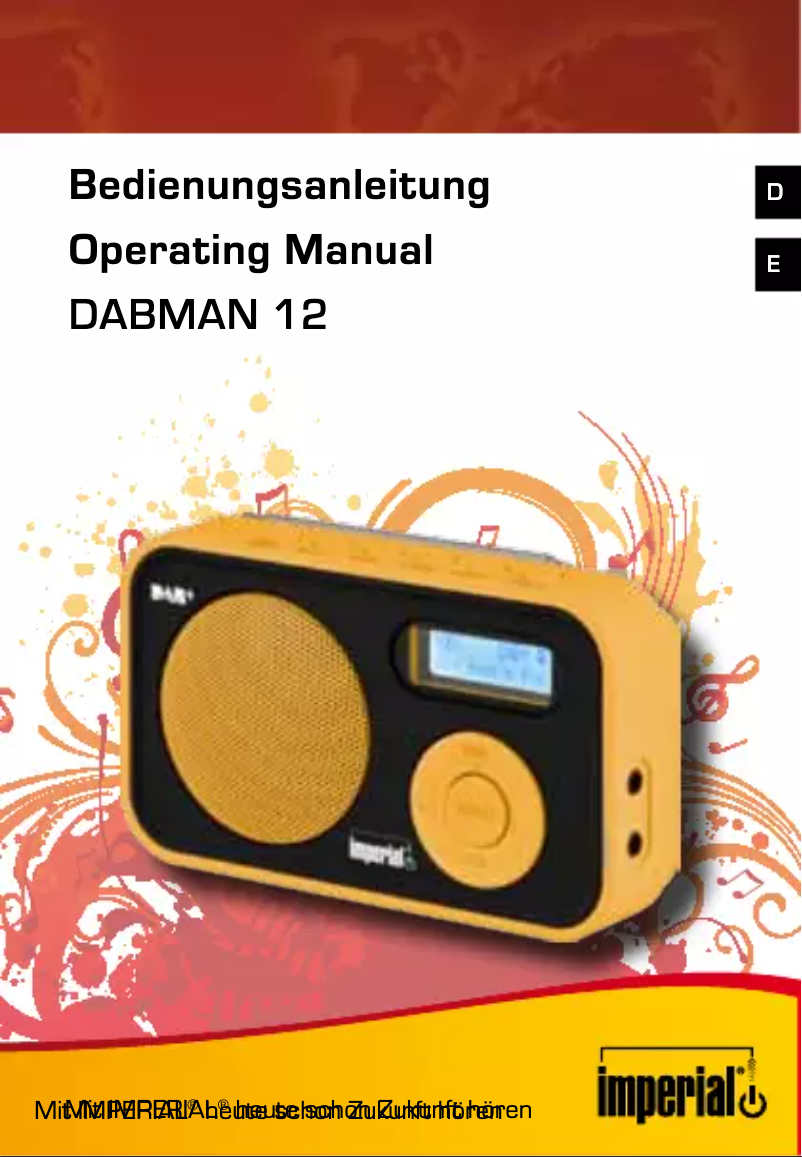 Page n°1 - Manuel utilisateur Imperial Dabman 12 schwarz