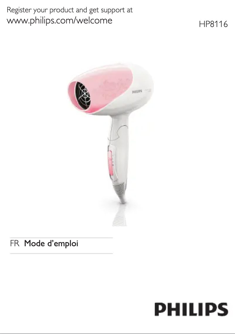 Page n°1 - Manuel utilisateur Philips Care & Control HP8116