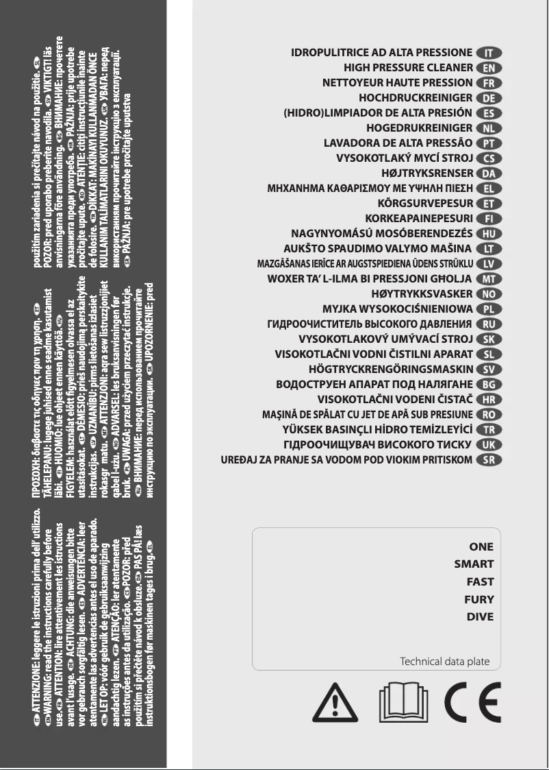 Page 1 de la notice Manuel utilisateur Lavorwash Fury 110