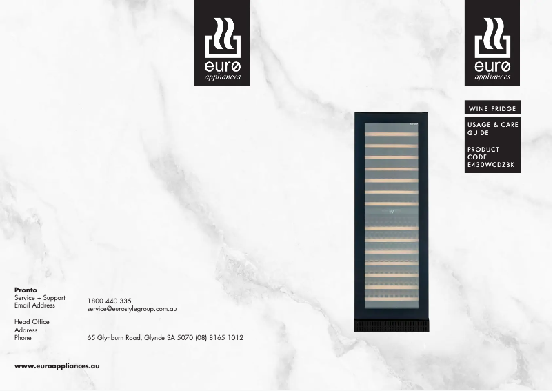 Page n°1 - Manuel utilisateur Euro Appliances E430WCDZBK