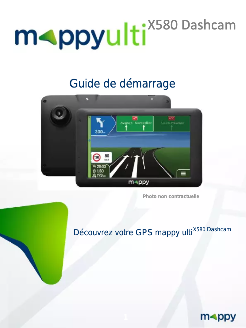 Page n°1 - Manuel utilisateur Mappy Ulti X580