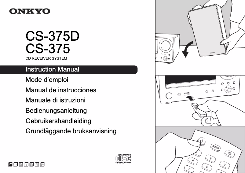 Page 1 de la notice Manuel utilisateur Onkyo CS-375D