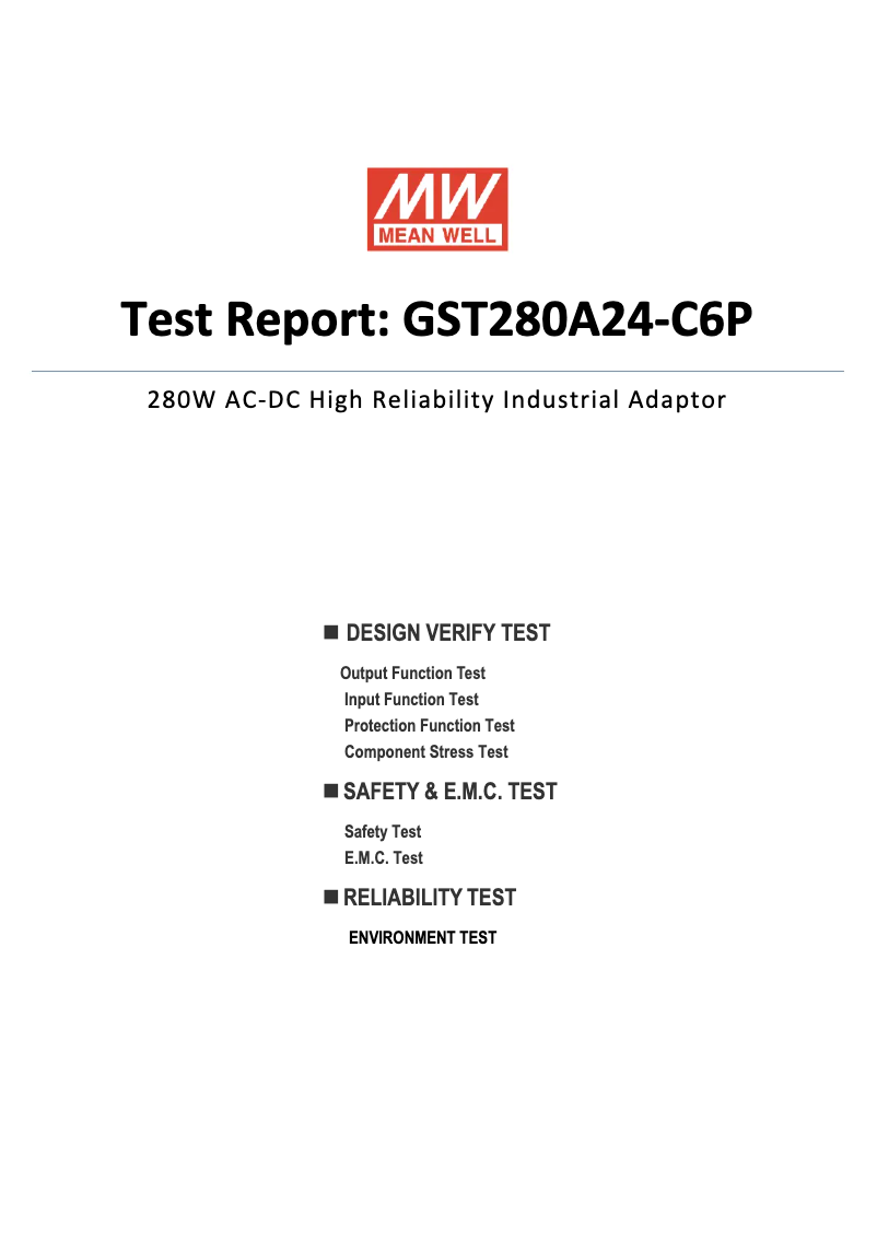 Image de la première page du manuel de l'appareil GST280A24-C6P
