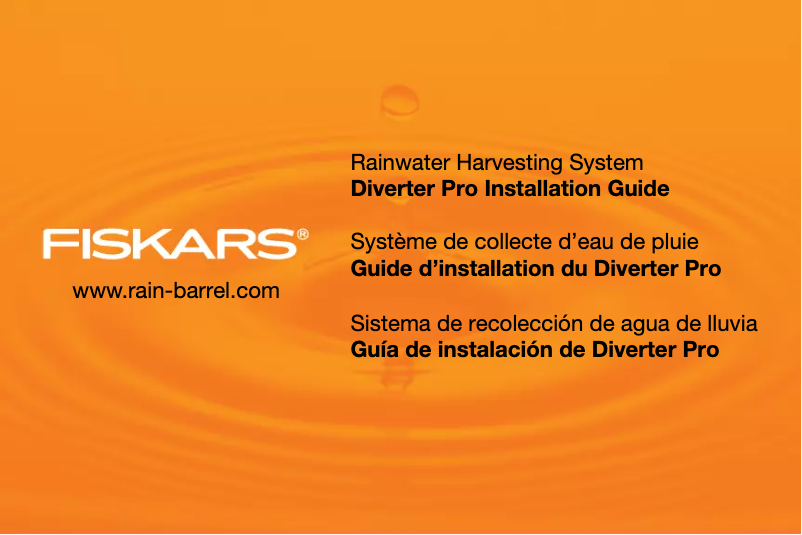Página 1 del manual Manual de usuario Fiskars Diverter Pro