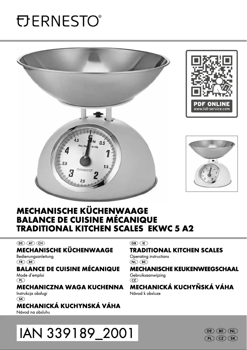 Página 1 del manual Manual de usuario Ernesto EKWC 5 A2